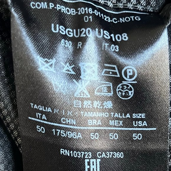 Giorgio Armani Men's Dark Grey Upton Jacket Blazer Size 40R Made in Italy - Picture 14 of 15